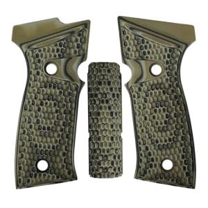 Hogue Sig Sauer P320 AXG Grips, Green Lava