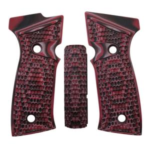Hogue Sig Sauer P320 AXG Grips, Red Lava 48629
