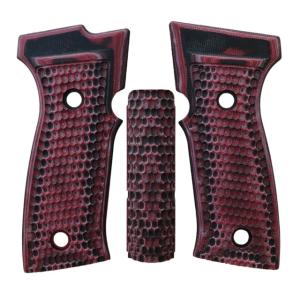 Hogue Sig Sauer P320 AXG Grips, Red Lava 48639