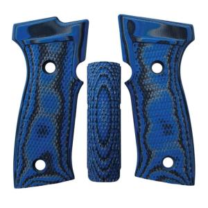 Hogue Sig Sauer P320 AXG Grips, Blue Lava