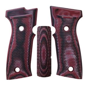 Hogue Sig Sauer P320 AXG Grips, Red Lava