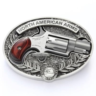 Mini Revolver Stainless with Oval Enclosed Belt Buckle
