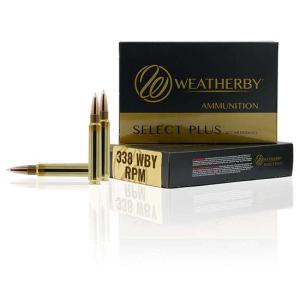 Weatherby Select Plus Barnes TTSX Rifle Ammunition .338 WBY RPM 185gr PT 3100 fps 20/ct