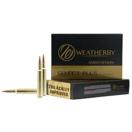 Weatherby Select Plus .280 Ackley Improved 150 gr Swift Scirocco PTHP 20rds Rifle Ammo for Reliable Expansion - F280A150SCO 