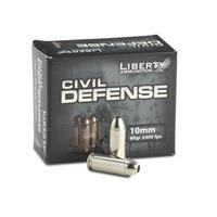 Liberty Ammunition Civil Defense 10mm Auto 60 Grain Fragmenting Hollow Point Brass Cased Centerfire Pistol Ammo 20 Rounds LA-CD-10-032