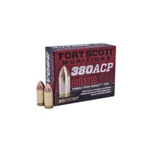 Fort Scott Munitions 380ACP 95 Grain Centerfire Pistol Ammunition 20 Rounds 380-095-SCV