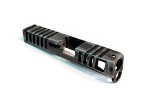 Gun Cuts Juggernaut Glock 26 Slide, Battleworn Silver