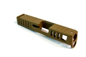 Gun Cuts Juggernaut Glock 26 Slide, Coyote Tan