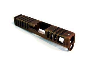 Gun Cuts Juggernaut Glock 26 Slide, Battleworn Copper