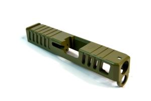 Gun Cuts Juggernaut Glock 26 Slide, Noveske Bazooka Green