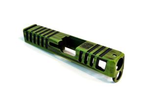 Gun Cuts Juggernaut Glock 26 Slide, Battleworn Zombie Green