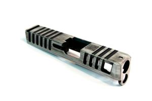 Gun Cuts Juggernaut Glock 26 Slide, Battleworn White