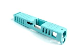 Gun Cuts Juggernaut Glock 26 Slide, Robbins Egg Blue