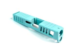 Gun Cuts Juggernaut Glock 26 Slide, Robbins Egg Blue