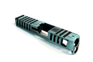 Gun Cuts Juggernaut Glock 26 Slide, Battleworn Robbins Egg Blue