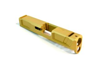 Gun Cuts Raider Glock 26 Slide, Gold