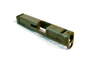 Gun Cuts Raider Glock 26 Slide, Noveske Bazooka Green