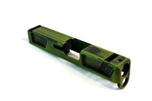 Gun Cuts Raider Glock 26 Slide, Battleworn Zombie Green
