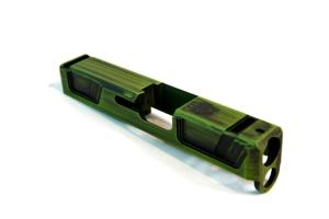 Gun Cuts Raider Glock 26 Slide, Battleworn Zombie Green