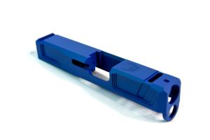 Gun Cuts Raider Glock 26 Slide, NRA Blue