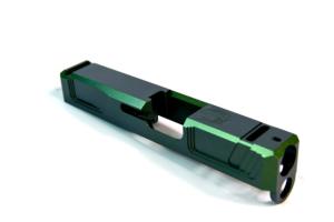 Gun Cuts Raider Glock 26 Slide, Radioactive Green