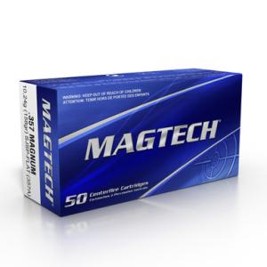 Magtech .357 Magnum Ammunition 158 Grain SJHP 1235 fps 1000 Rounds 357A
