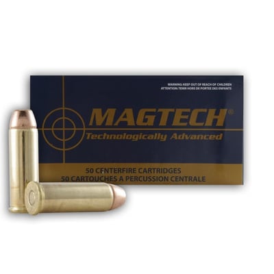 50 Round Box - 44 Special Low Recoil 240 Grain FMJ Flat Nose Ammo by  Magtech - 44F