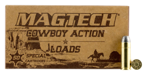 Magtech Cowboy Action .45 Long Colt 200 Grain Lead Flat Nose Centerfire Handgun Ammo 45F