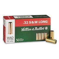 Sellier & Bellot Pistol & Revolver Ammo .32 S&W Long 100 gr WC 50/box