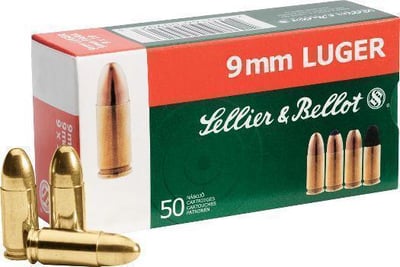 9mm Sellier & Bellot 115 FMJ SB9A