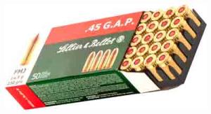 Sellier & Bellot Pistol & Revolver Ammo .45 Gap 230 gr FMJ 50/Box SB45GAP