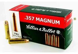 Sellier & Bellot Pistol & Revolver Ammo .357 Mag 158 gr FMJ 50/Box SB357A