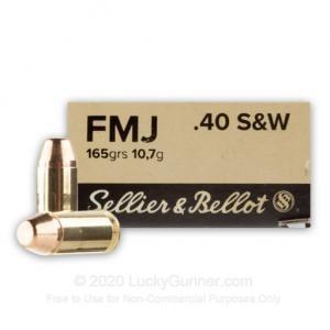 40 SW Sellier & Bellot 165 FMJ SB40G