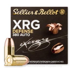 XRG Defense .380 ACP Ammunition 25 Rounds Copper HP 77 Grain SB380XA