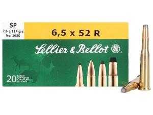 Sellier & Bellot SB6552RA Rifle  6.5x52mmR 117 gr Soft Point (SP) 20 Bx/ 25 Cs