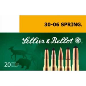 Sellier & Bellot 30-06 Springfield 180gr Spce Ammo - 30-06 Springfield 180gr Soft Point Cutting Edge 20/Box SB3006E