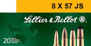 Sellier & Bellot 8X57mm JR 196 Grain Soft Point Centerfire Rifle Ammo 754908510566