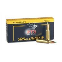 Sellier & Bellot Ammo, 6.8mm Remington SPC, 110 Grain PTS, 20 Rounds SB68B
