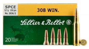 Sellier & Bellot 308 Winchester 168 Gr Hptb 20/Bx - 308 Winchester 168gr Hollow Point Boat Tail 20/Box 754908511136