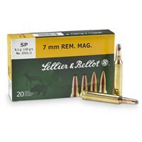 Sellier & Bellot 7mm Remington Magnum 139 Grain Soft Point Centerfire Rifle Ammo