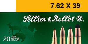 Sellier & Bellot 7.62x39mm 123 Grain FMJ Centerfire Rifle Ammo SB76239A