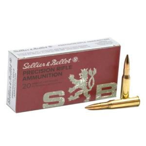 Sellier & Bellot 7.62x54mmR Ammunition 174 Grain HPBT 2585 fps 400 Rounds