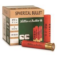 Sellier & Bellot Spherical Bullet .410 Gauge Shotshell 500 Rounds 2 1/2" 000 Buck 3 Shots SB410A [FC-754908555185] SB410A