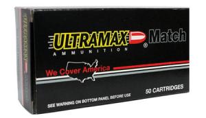Ultramax Ammo Match .44 Remington Magnum 240 Grain JHP 1100 fps 50 Rd./Box