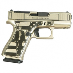 Glock 43X MOS "Trump Fight/Never Surrender" 9mm 