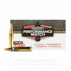 CorBon Ammo .223 Rem 77 Gr HPBT Performance Match 20 Rd.