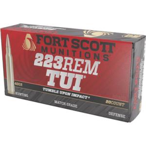 Fort Scott Munitions 223 Rem 40gr TUI (FS223REM40_TBU)
