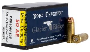 Magnum Research Glacier Ridge Bonecrusher Handgun Ammunition .50AE 325gr Solid Flat Point 25/ct 
