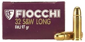 Fiocchi Shooting Dynamics Handgun Ammo - .32 S&W - 97 Grain - 50 Rounds - FMJ