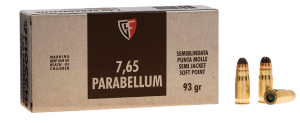 Fiocchi Heritage 7.65x21mm Parabellum 93 gr 1210 fps Semi-Jacketed Soft Point 765B Single Box - 50 Rounds